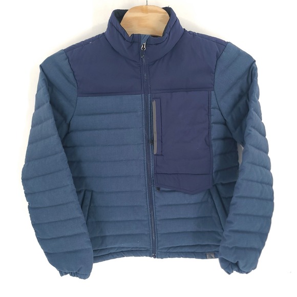 L.L. Bean Other - LL Bean Jacket Mens Medium Blue Downtech Full Zip Regular Down Nylon Polyester